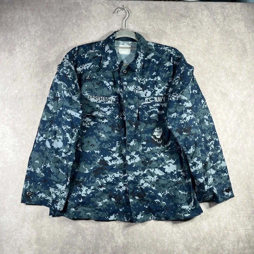 US Navy Blouse NWU Type III Working Uniform Men Small XShort Jacket Digital Camo
